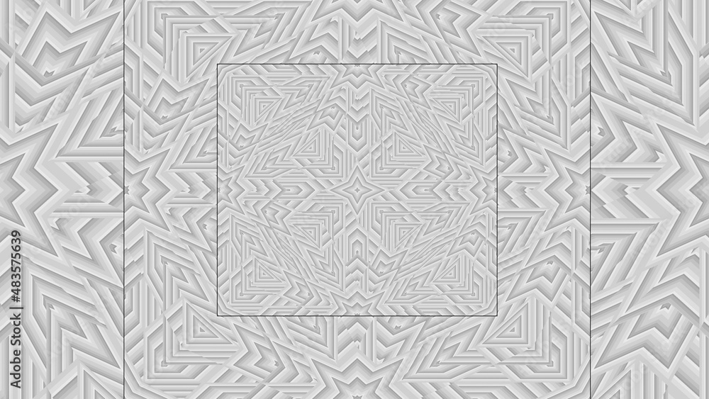 Black and white mandala for textiles, wallpapers and designs backdrop