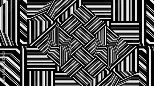 Black and white background for textiles, wallpapers and designs backdrop in UHD format. line art with random stripes.