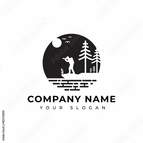 nature photography logo vector design template