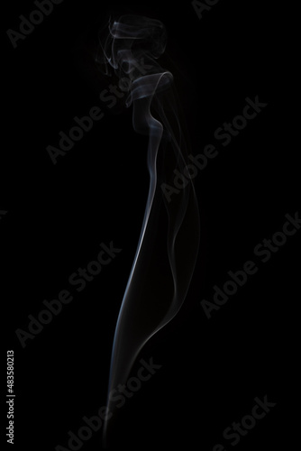 smoke on black
