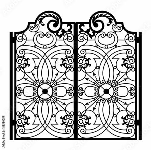 forged iron gate