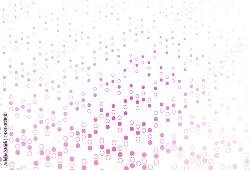 Light Pink vector layout with circle shapes.