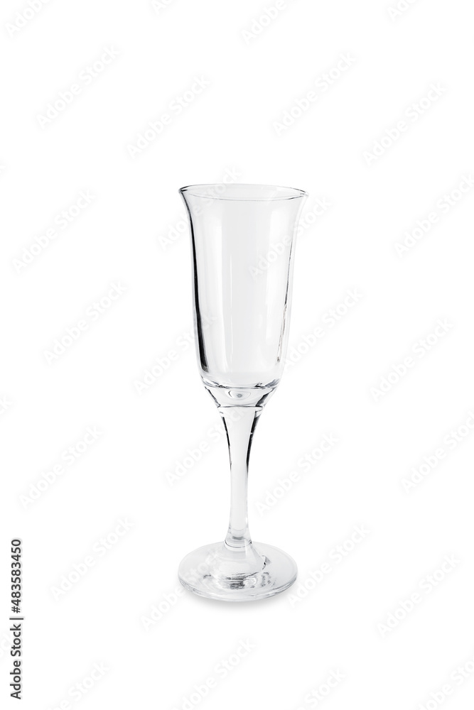 Empty clear wineglass, isolated on white background. Empty clear wineglass, isolated on white background.