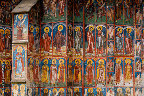 Paintings of the monastery of Humor in Romania © hecke71