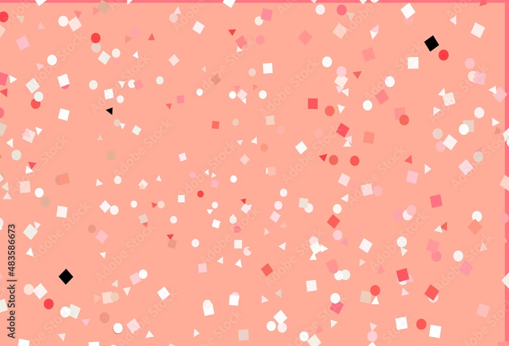 Light Green, Red vector texture in poly style with circles, cubes. Light Green, Red vector texture in poly style with circles, cubes.