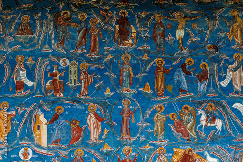 Paintings of the monastery of Humor in Romania