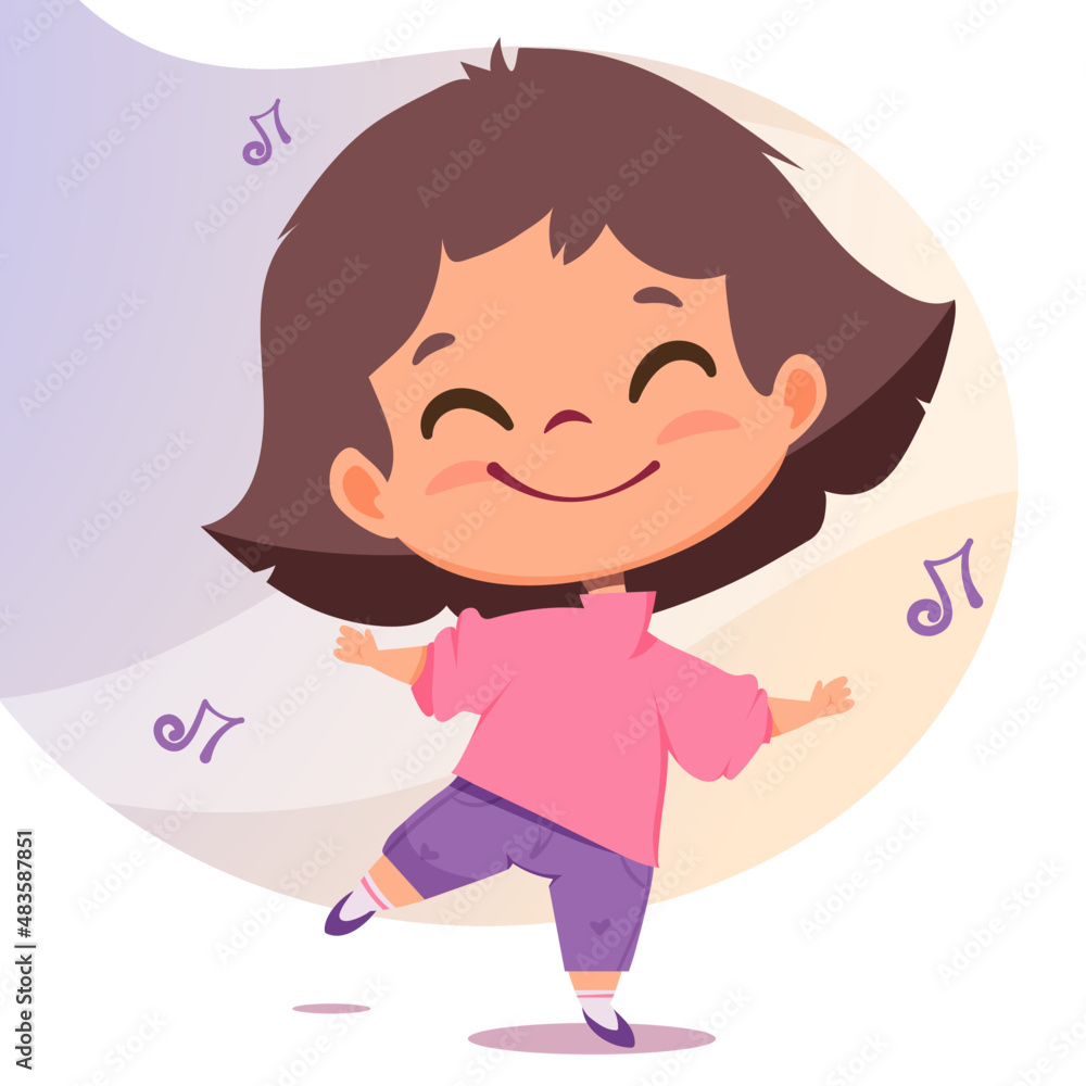 characters of a cute little girl. dear kind child. Children's illustration in cartoon style. characters of a cute little girl. dear kind child. Children's illustration in cartoon style.