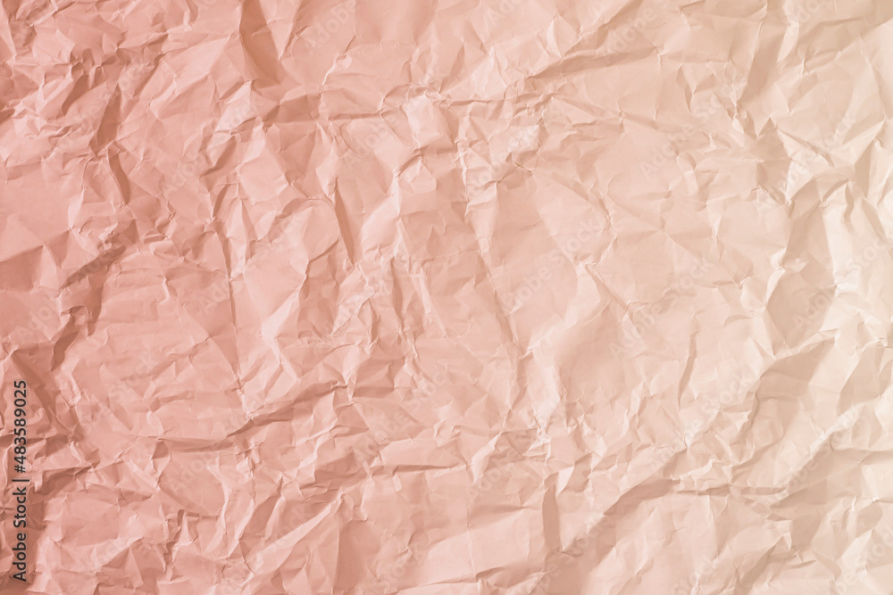 Crumpled colored paper as a background.
