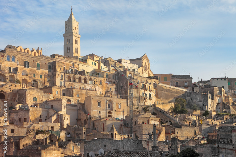 Beautiful view of Matera, Italy