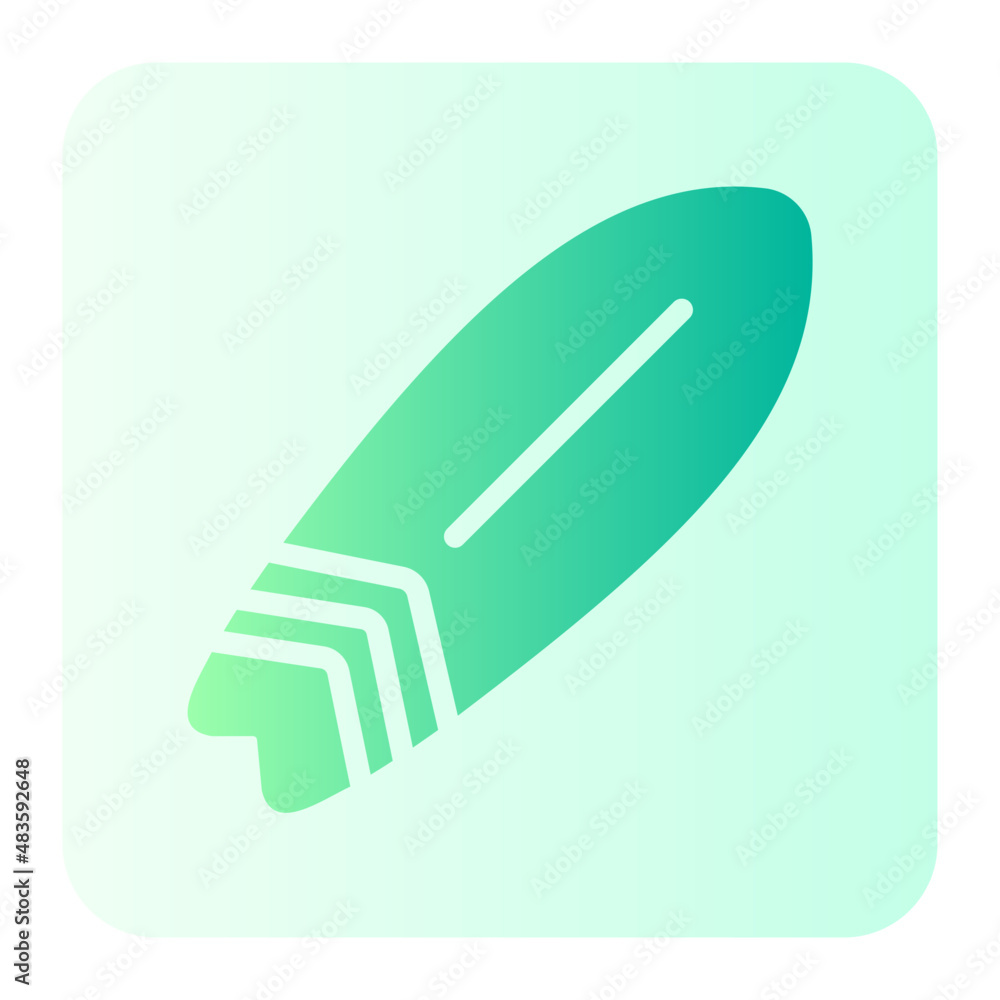 surf board gradient icon