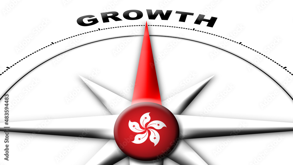 Hong Kong Globe Sphere Flag and Compass Concept Growth Titles – 3D Illustration Hong Kong Globe Sphere Flag and Compass Concept Growth Titles – 3D Illustration