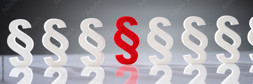 Red Paragraph Sign Surrounded Red Paragraph Sign Surrounded