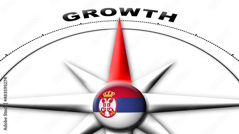 Serbia Globe Sphere Flag and Compass Concept Growth Titles – 3D Illustration Serbia Globe Sphere Flag and Compass Concept Growth Titles – 3D Illustration
