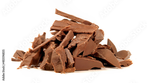 Chocolate Splitters on white Background - Isolated