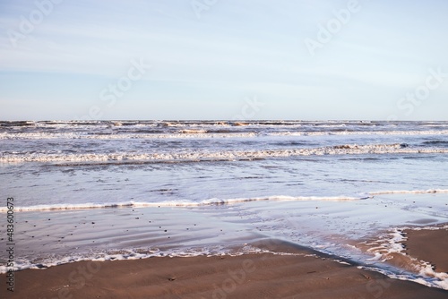 Obraz na płótnie Surf of the North Sea. Nordjylland (North Jutland Region), Denmark w salonie