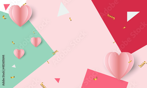Valentine's day concept background.