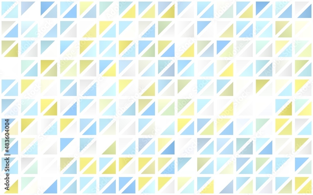 Light Blue, Yellow vector seamless template with crystals, triangles. Light Blue, Yellow vector seamless template with crystals, triangles.