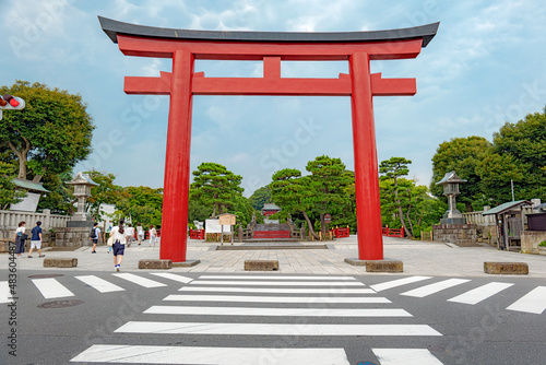 Tableau sur toile 鎌倉 鶴岡八幡宮 三の鳥居