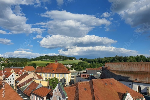 Blick vom Prater, vom Zentrum Deggendorf 