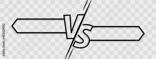 Vs fight competition retro poster for game, battle and sport. Vector illustration.
