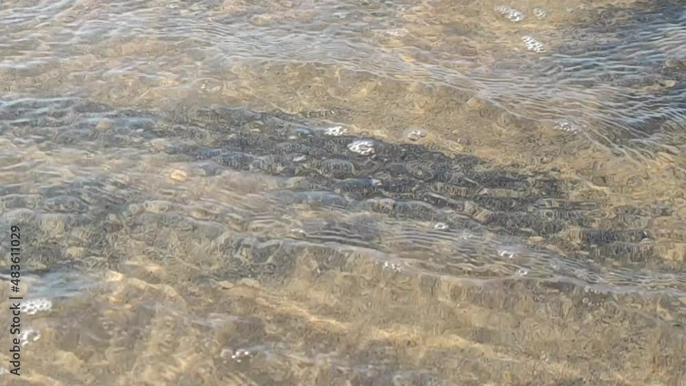 Clearly See wave at Nang Thong Beach at Khao Lak Phang nga Thailand - Black nature abstract background - footage 4k Clearly See wave at Nang Thong Beach at Khao Lak Phang nga Thailand - Black nature abstract background - footage 4k