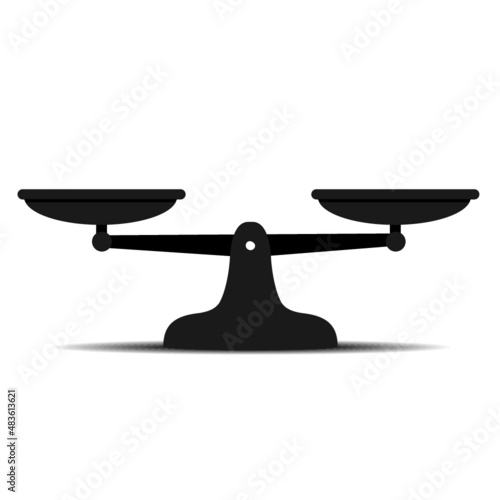 Scales icon isolated on a white background