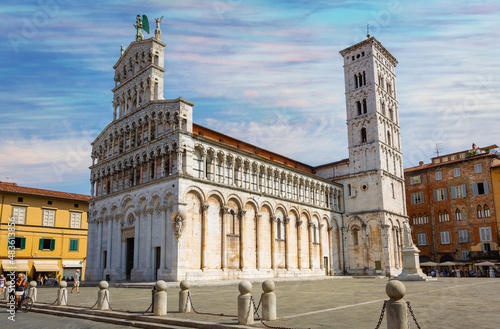 Fototapeta Church of San Michele in Foro, in Lucca, Italy