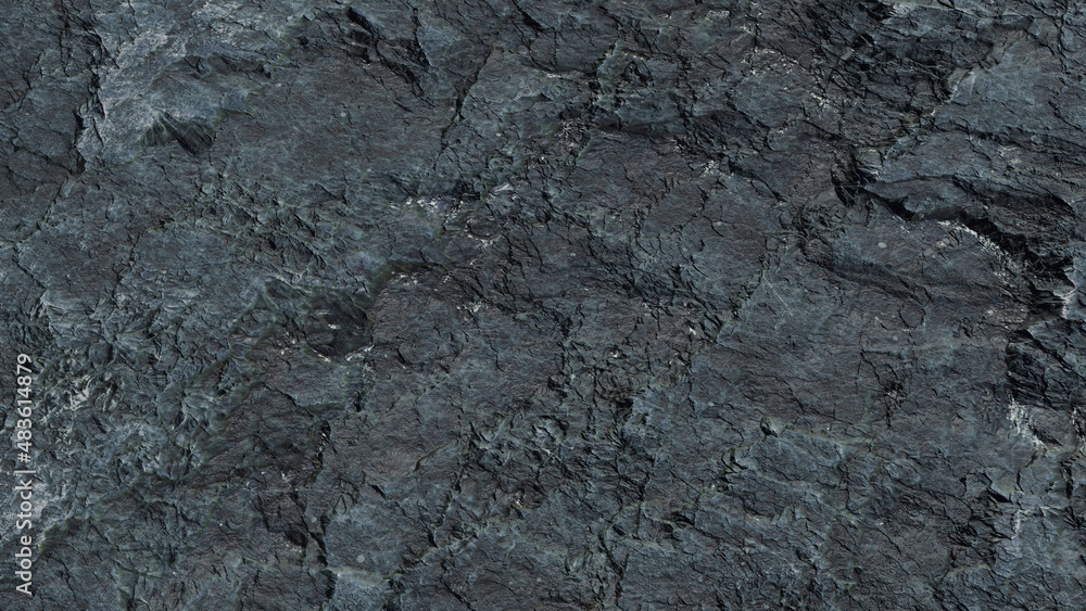 Rock surface texture background wallpaper. Weathered rock surface. Rough rock surface. Dark blue rock wall