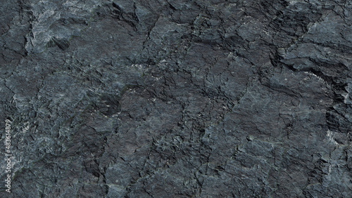 Rock surface texture background wallpaper. Weathered rock surface. Rough rock surface. Dark blue rock wall