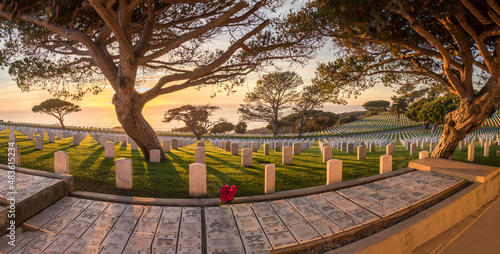 Fort Rosecrans National Cemetery is a federal military cemetery in the city of San Diego, California.  photo