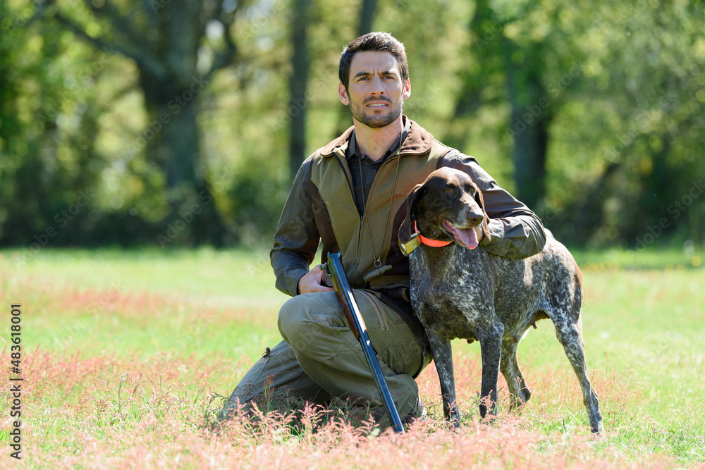 hunter in the fall hunting season hunter in the fall hunting season