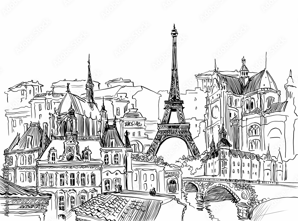 Paris city background