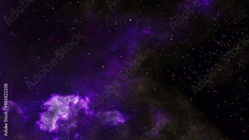 Fototapeta Naklejka Na Ścianę i Meble -  abstract purple galaxy.  Purple deep space nebula with stars.