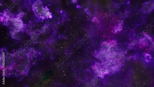 Fototapeta Naklejka Na Ścianę i Meble -  Pink and purple galaxy nebula and stars. 