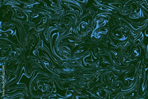 Abstract multicolor turquoise background. Digital Marbling with texture.