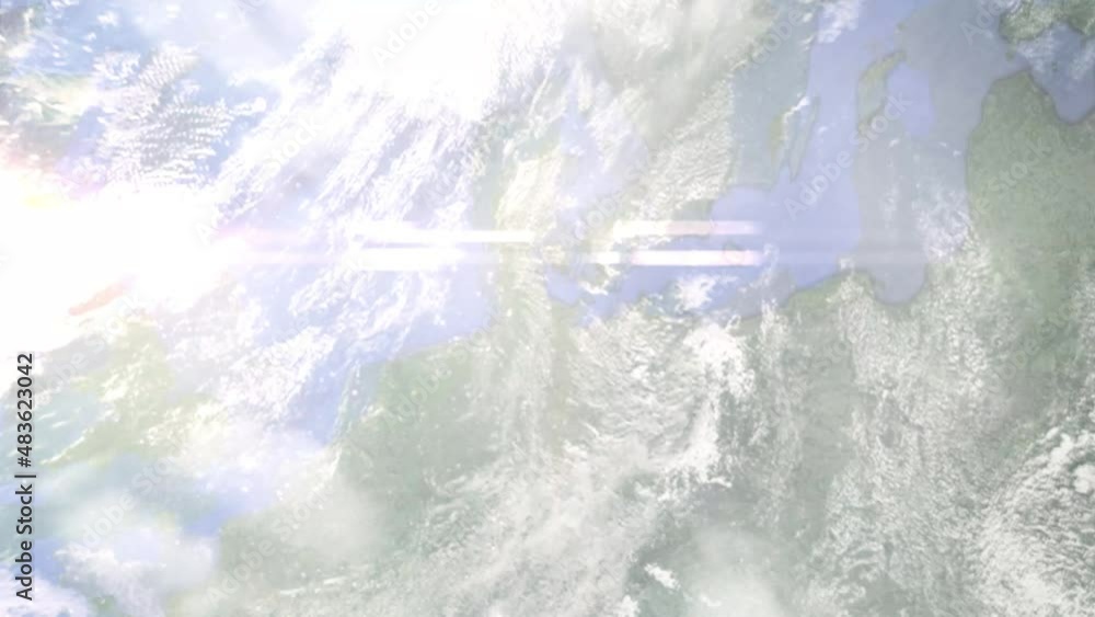 Zoom in from space and focus on Germany, Kiel. 3D Animation. Background for travel intro. Elements of this image furnished by NASA Zoom in from space and focus on Germany, Kiel. 3D Animation. Background for travel intro. Elements of this image furnished by NASA