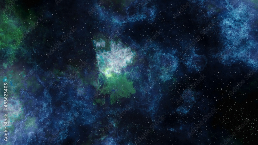 Space scene. Clear neat blue nebula with stars. Star explosion in a galaxy free space Space scene. Clear neat blue nebula with stars. Star explosion in a galaxy free space