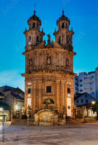 Church of the Pilgrim in the Camino de Santiago in Pontevedra, Galicia, Spain.