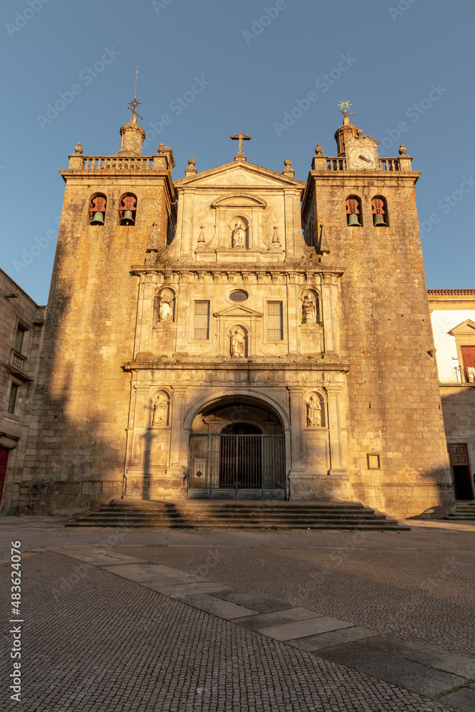 Viseu Cathedral seen from the front, Portugal