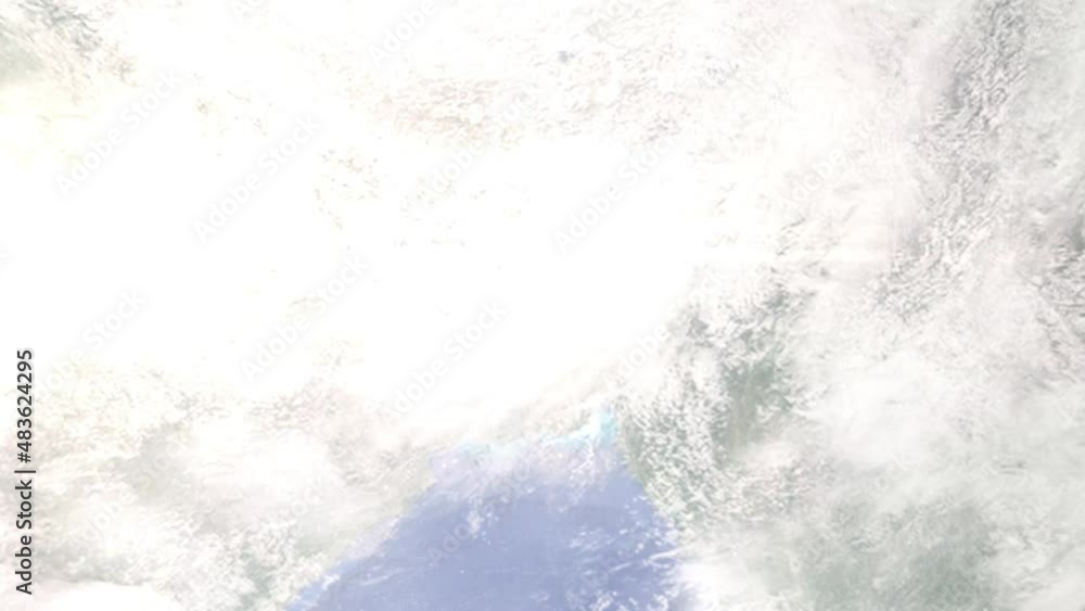Zoom in from space and focus on Bangladesh, Jamalpur. 3D Animation. Background for travel intro. Elements of this image furnished by NASA Zoom in from space and focus on Bangladesh, Jamalpur. 3D Animation. Background for travel intro. Elements of this image furnished by NASA