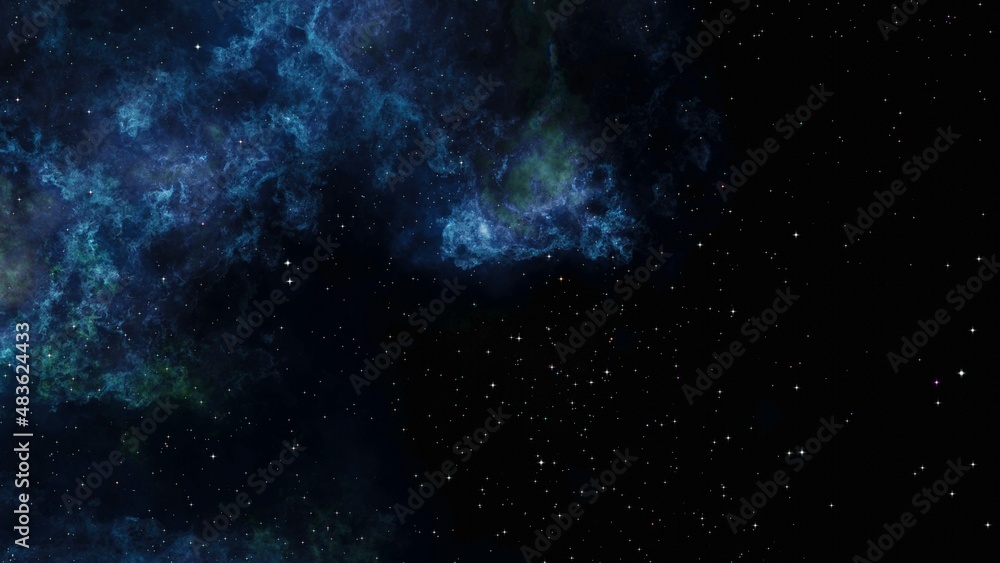 Fototapeta premium Deep space nebulae. Outer space starry design.