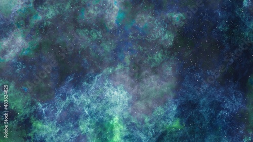 Fototapeta Naklejka Na Ścianę i Meble -  Glowing huge space nebula with young stars. Universe and galaxy