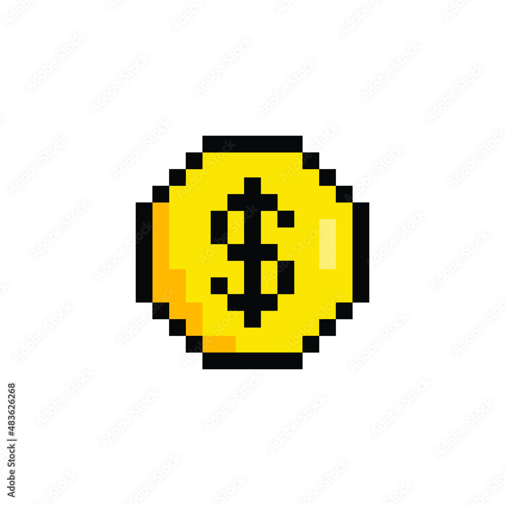 dollar icon vector pixel dollar dollar icon vector pixel dollar