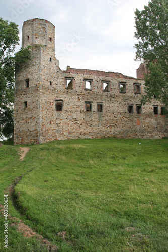 castle ruins in Drzewica, Poland, Europe