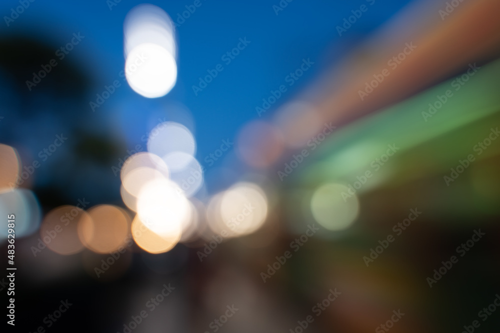 defocused lights in the city background - graphic elements