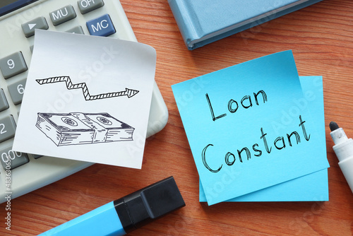 Loan Constant is shown on the business photo using the text