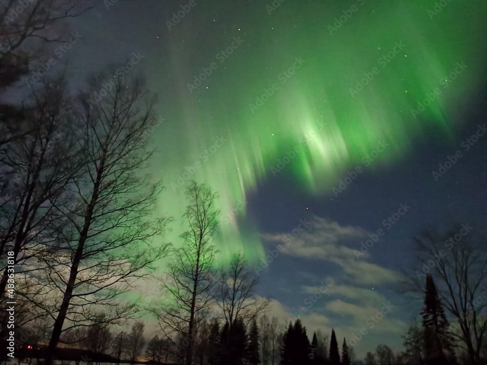Aurora - beautiful Green northen lights