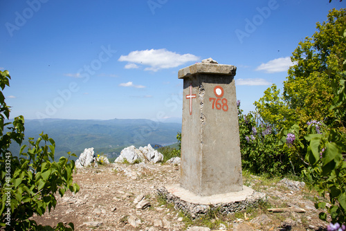 View from the top, Veliki Strbac, Miroc Mountain, Serbia   photo