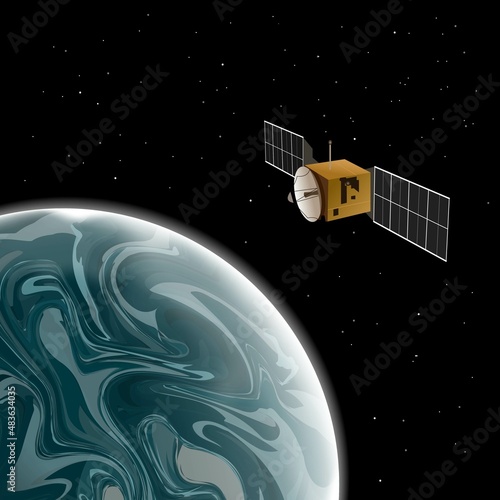 Artificial satellite in planetary orbit