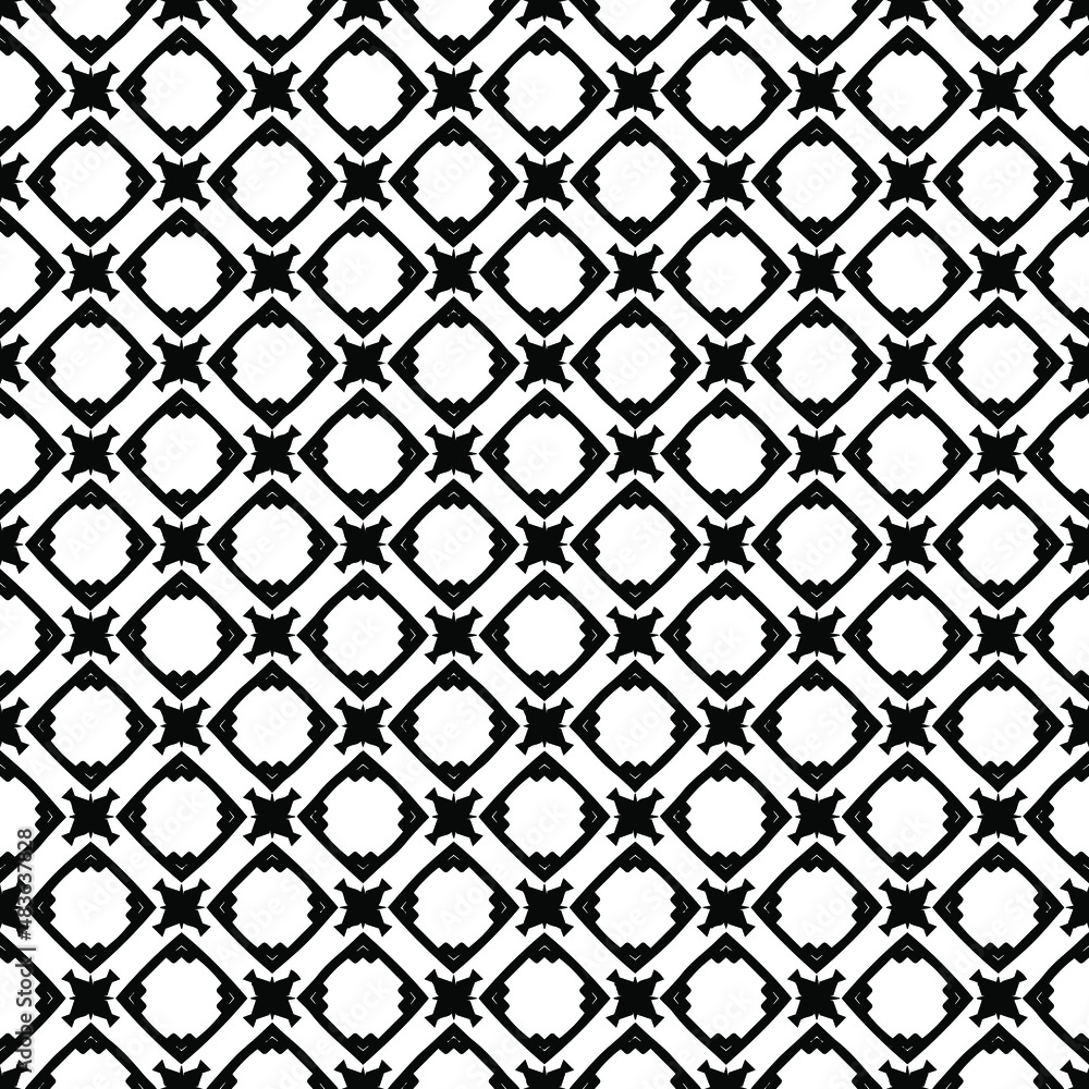 Black and white surface pattern texture. Bw ornamental graphic design. Mosaic ornaments. Pattern template. Vector illustration. Black and white surface pattern texture. Bw ornamental graphic design. Mosaic ornaments. Pattern template. Vector illustration.